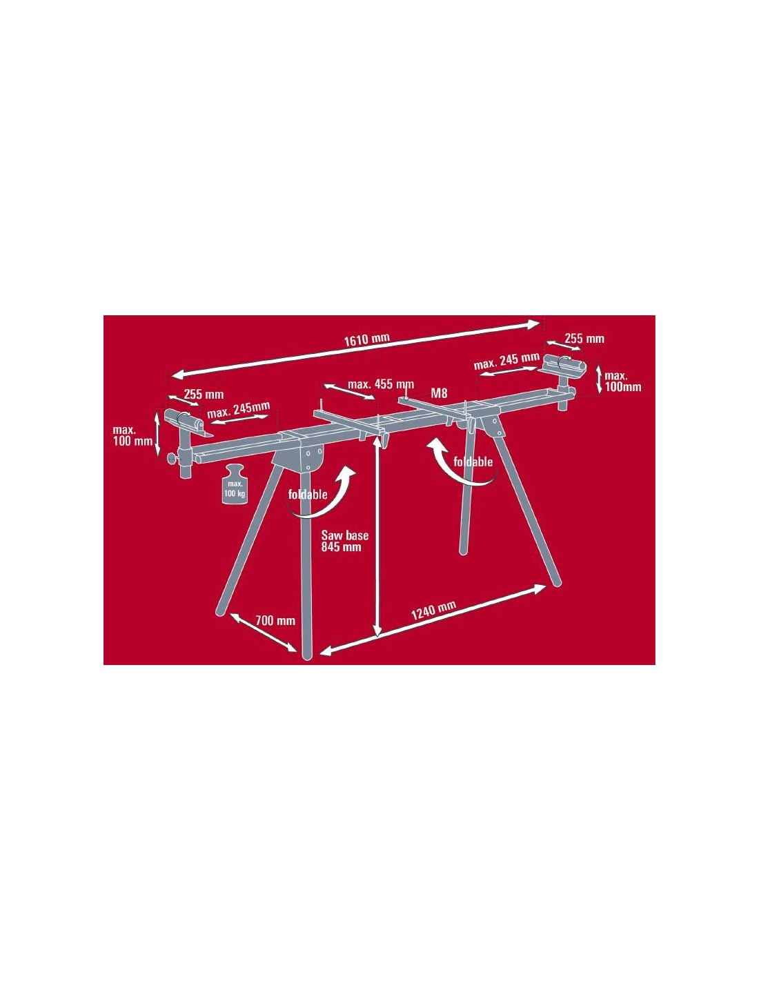 Bancada para serras MSS 1610