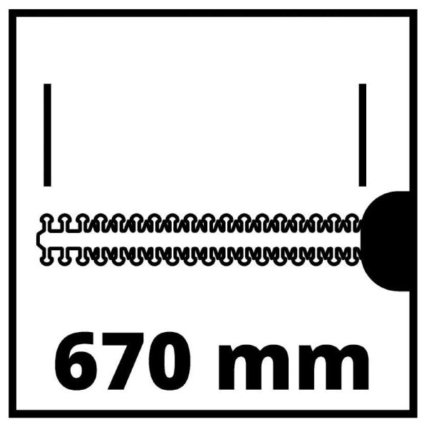 Aparador de sebes elétrico GE-EH 7067