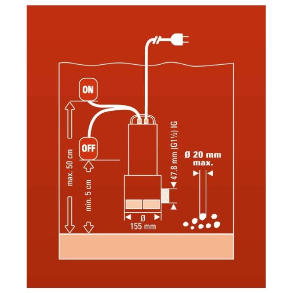 Bomba para água suja GC-DP 1020 N